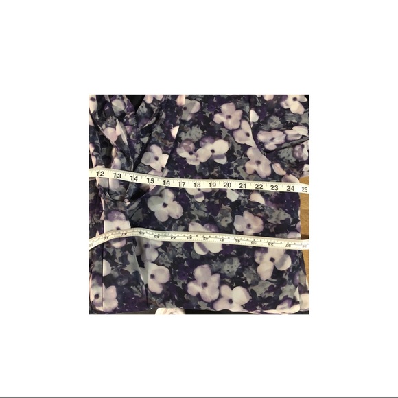 Jones NY Dark Purple Blouse - Picture 2 of 3